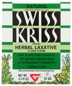 SWISS KRISS: Herbal Laxative Flake Form, 3.25 oz