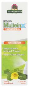 NATURES ANSWER: Mullein X Throat Spray On The Go, 2 fo
