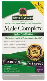NATURES ANSWER: Male Complete, 120 Vegetarian Capsules