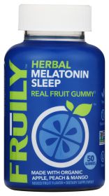 FRUILY: Herbal Melatonin Sleep Gummy, 50 ea