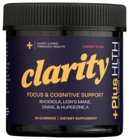 PLUSHLTH: Clarity Gummy Cherry Plum, 30 pc