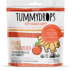 TUMMYDROPS: Double Ginger Peach, 33 pc