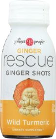 GINGER PEOPLE: Ginger Rescue Ginger Shots Turmeric, 2 oz