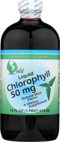 WORLD ORGANIC: Liquid Chlorophyll 50mg Natural Mint, 16 oz