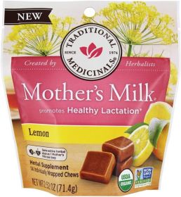TRADITIONAL MEDICINALS: Herb Chew Mother's Milk Lemon, 2.52 oz