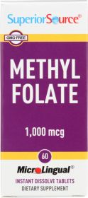 SUPERIOR SOURCE: Methylfolate 1000mcg, 60 tb