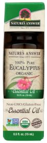 NATURES ANSWER: 100% Pure Eucalyptus Organic Essential Oil, 0.5 oz