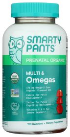SMARTYPANTS: Organic Prenatal Multi and Omegas, 120 pc