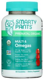 SMARTYPANTS: Organic Prenatal Multi and Omegas, 90 ea