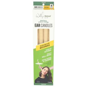 WALLYS: Ear Candles Beeswax Herbal, 4 pc